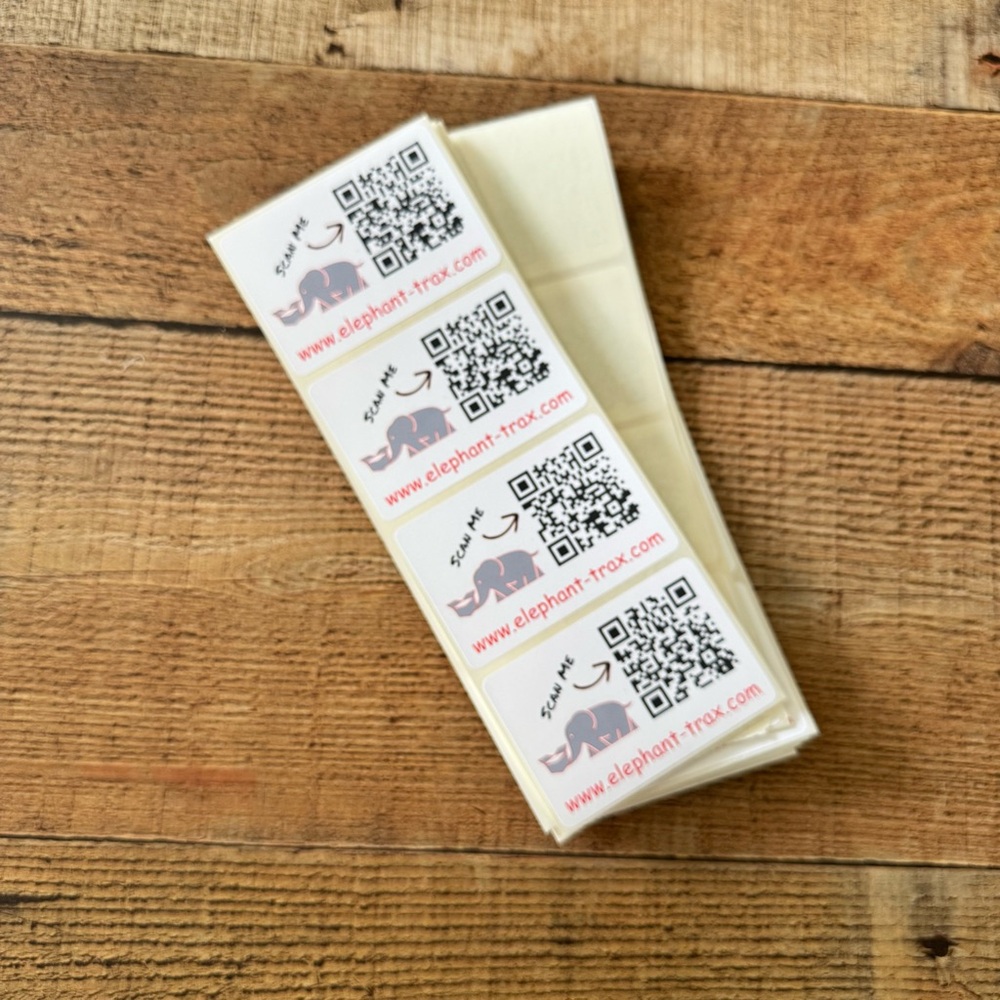 Elephant Trax Smart Storage QR Labels 50 Organizing Storage Inventory Tracking